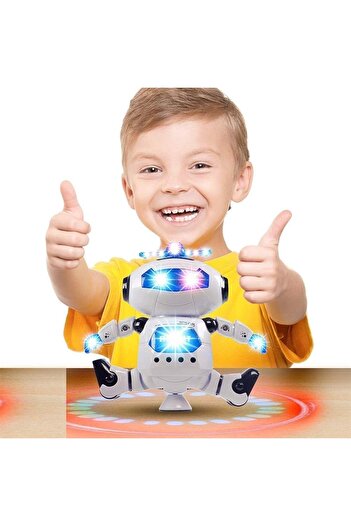 Numaca Müzikli Pervaneli 360° Dönebilen Aydınlatma Dans Eden Insansı Robot
