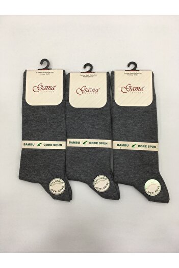 Gama Çorap 3 Pieces Bamboo 100% Natural Nylon Free Thin Summer Men's Socks