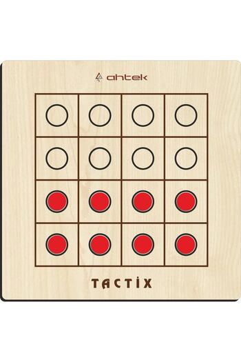 Ahtek لعبة الذكاء والاستراتيجية الخشبية Tactix، لعبة تكتيكية