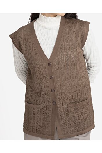 ece bayan giyim Mercerized Mink Mother Vest