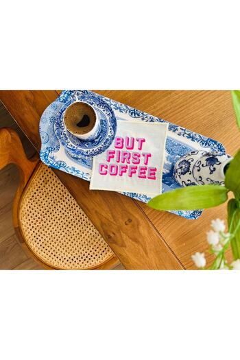ge living But First Coffee Patterned Cocktail Napkin (1 Piece)