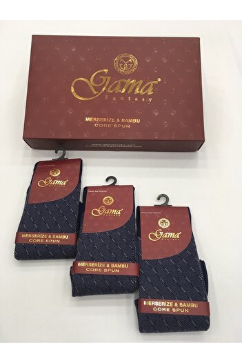 Gama Çorap 3 τεμάχια Mercerized + Bamboo Blended 100% Natural Nylon χωρίς μοτίβο λεπτές καλοκαιρινές ανδρικές κάλτσες