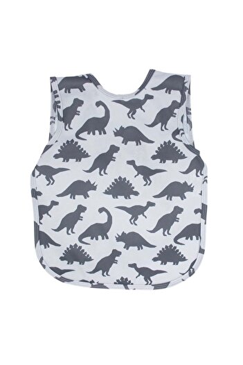 Modakids Dino Patterned Liquid Proof 2-5 Years Old Children's Useful Feeding and Activity Bib