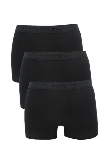 Dondeza 3 Pieces Black Color Women's Boxer Shorts Size 5005 Xl