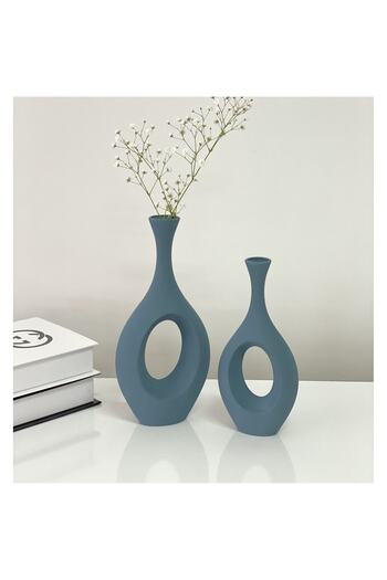 stilinbu Βάζο Bohemian Hitite 2' - Κεραμικό Cosmic Blue H2530