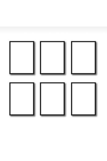 MARMARA SANAT DEKORATİF TABLO & ÇERÇEVE 6 Pieces 40x50 Picture Photo Document Document Frame