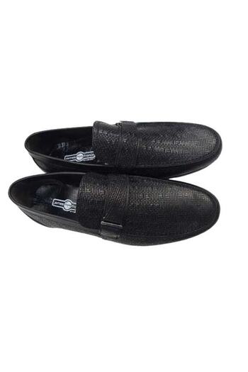 JAMES FRANCO Men's Genuine Leather Black Ballerinas