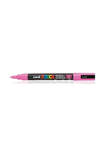 Uni 0.9-1.3 Mm Pink Poster Marker - Water Based, Pc-3m