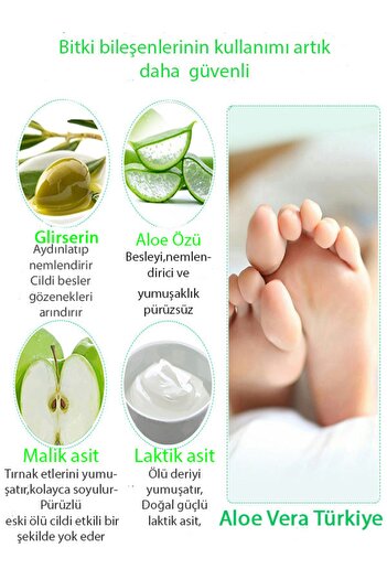 eglips Aleovera Efero Ayak Soyucu Çorap Ölü Derileri Soyan Ayak Çorabı Peeling Maskesi