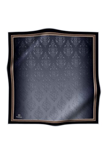Vissona Γυναικείο μεταξωτό κασκόλ Twill Ασημί