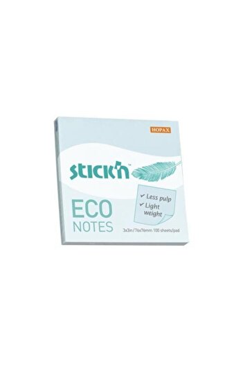 Gıpta Stıckn 76X76 Eco Notes Pastel Blue 100Yp