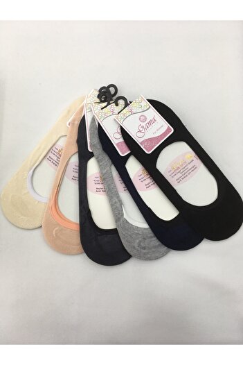Gama Çorap 6 Pieces Micro Modal 100% Natural Nylon Free Solid Colored Silicone Thin Summer Women's Ballerinas