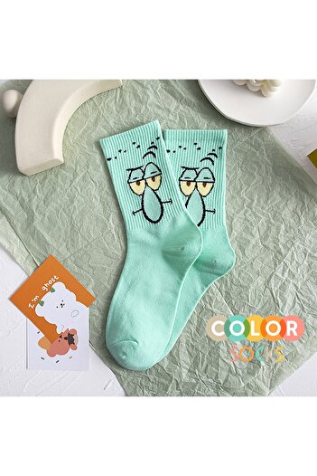 Color Socks Тюркоазени сладки чорапи с герои