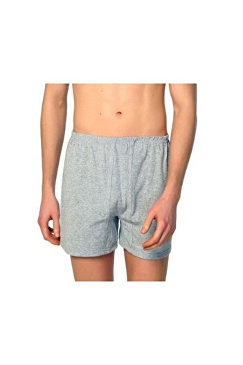Seher Yıldızı Gray Men's Combed Cotton Argentinian Underpants 12 Pack