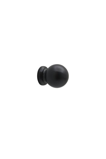 ARON Marble Button Handle Matte Black Furniture Cloakroom Drawer Cabinet Handle Single Hole