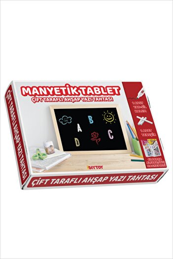 MAGNET İQ Tablet Ahşap Yazı Tahtası Çift Taraflı Manyetik Özellikli