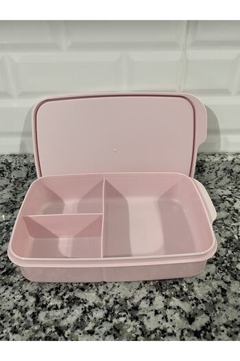 KÜÇÜK EW Tupper Model Soft 3 Compartment Rectangular Storage Container Ew-615