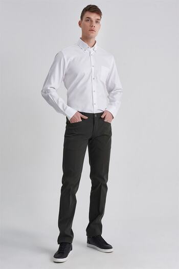 Versace Versus Normal Waist Men's Fabric Trousers