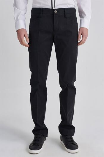 Versace Versus Normal Waist Men's Fabric Trousers