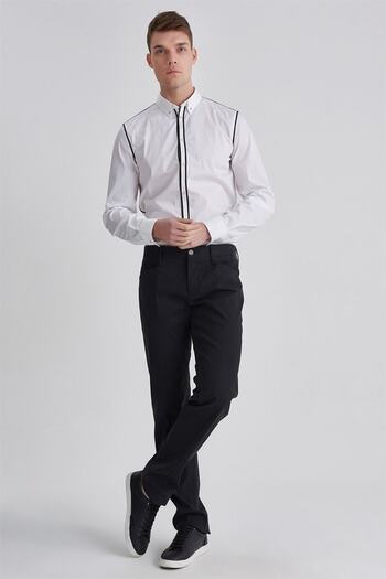 Versace Versus Normal Waist Men's Fabric Trousers