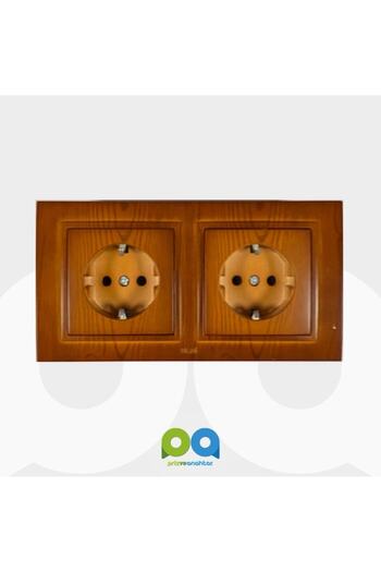 ELBİ Zena Wood New Cherry - طقم إطار بمقبس مؤرض