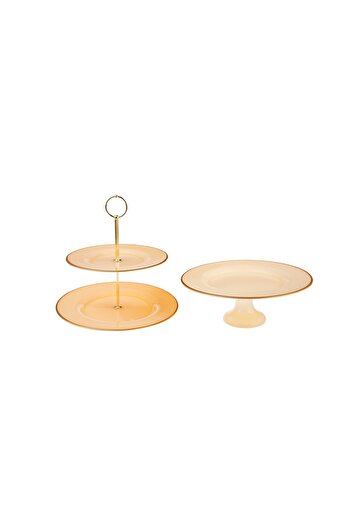 Karaca Retro Cream Double Presentation Set