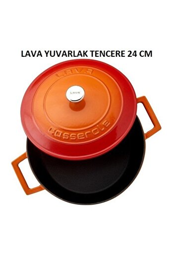 Lava Turka 7 Parça Döküm Turuncu Tencere Seti