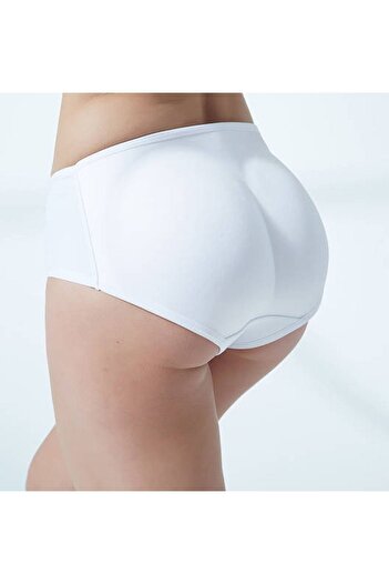 TİSTA Women's White Butt Shaping Panties Corset