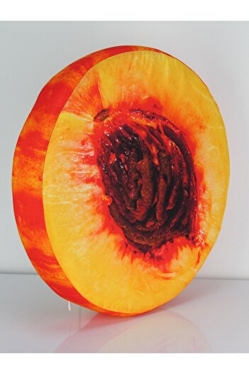 Mislina Home Classic Printed Peach Patterned Sitting Cushion