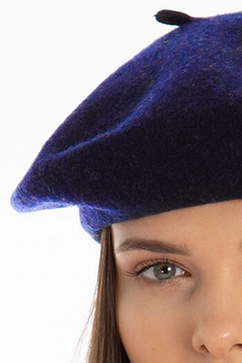 End Point Unisex μπλε ναυτικό γαλλικό μπερέ από τσόχα ζωγραφικής