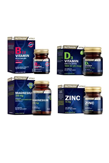 Nutraxin B12+d3+mg+ci VitaminTablet- Pack of 100
