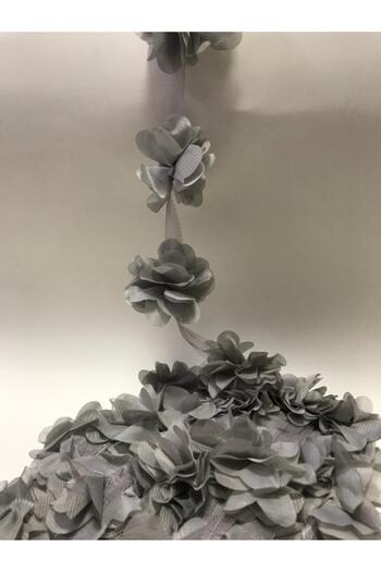ALAZ TASARIM HOBİ Laser Cut Tulle Flower 9 Meters