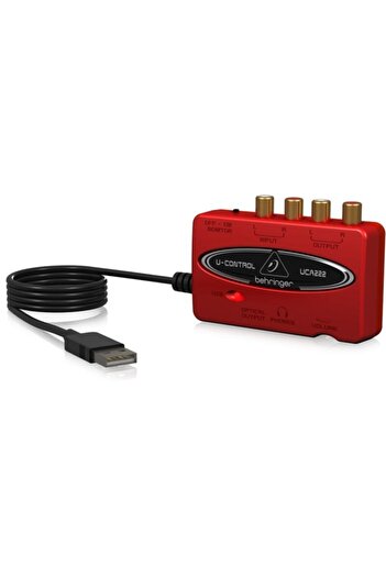 Behringer Uca222 Ultra-low Latency 2 In/2 Out Usb Audio Interface With Digital Output