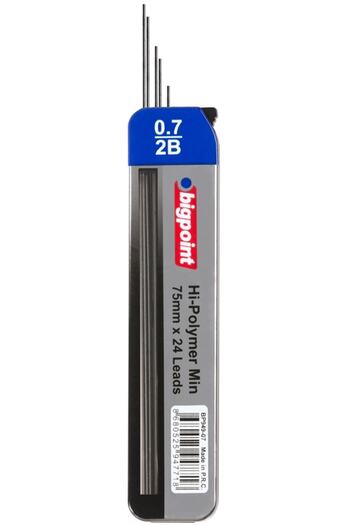 Bigpoint Pen Tip 0.7mm 2b 75mm 24pcs Tube