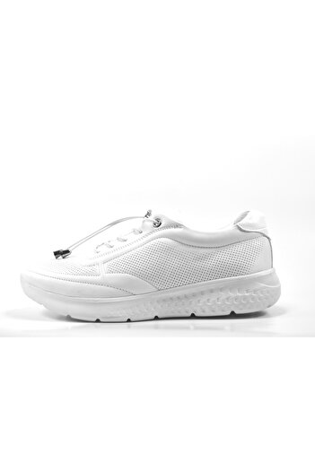 Beety 21by37.14-111 Genuine Leather White Casual Daily Women's Shoes