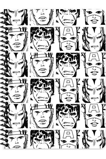 Marvel Series 1 16.5x22.5 Checked Notebook - Black&white (80 Sheets)