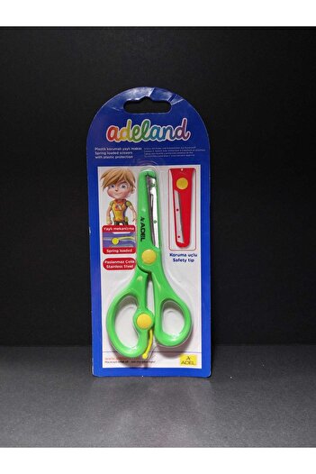 Adel Spring Protected Children's Scissors Green
