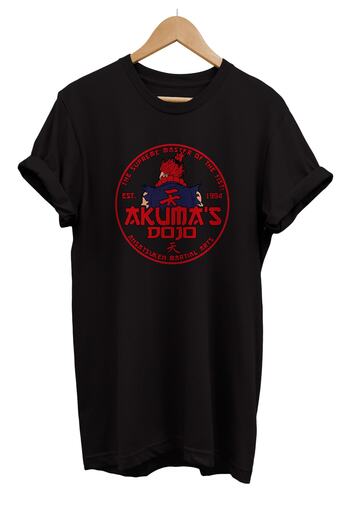 remonz Φούτερ με κουκούλα Street Fighter Akuma Dojo 2 με στάμπα χωρίς φερμουάρ