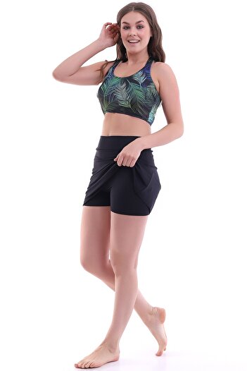 Aykum Mayo Badi Bikini with Shorts and Skirt, moon Sand