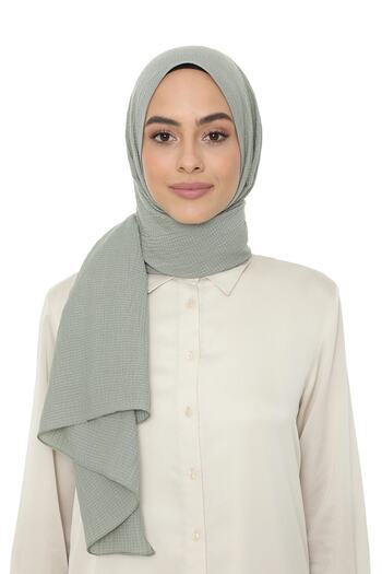 Levidor Women's Light Green Natural Cazz Shawl