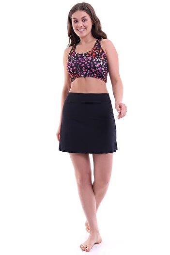 Aykum Mayo Badi Bikini with Shorts and Skirt, Leopard Patterned, Moon Sand