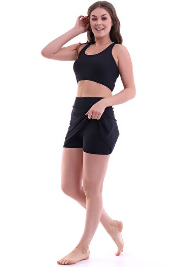 Aykum Mayo Badi Bikini with Shorts and Skirt, moon Sand