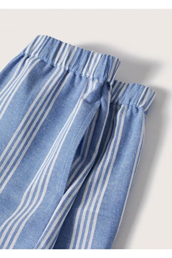 MANGO Kids Çizgili Koton Şort