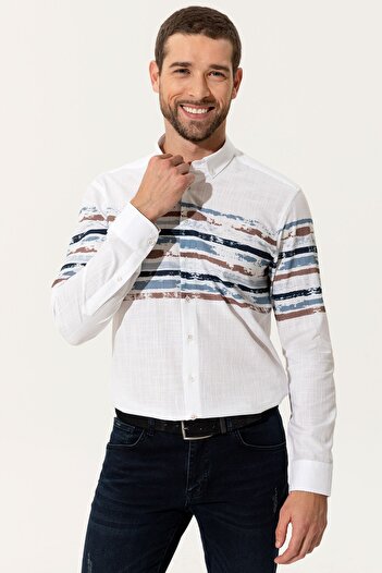 Pierre Cardin Cămașă albastră pentru bărbați G021Sz004.000.1410869