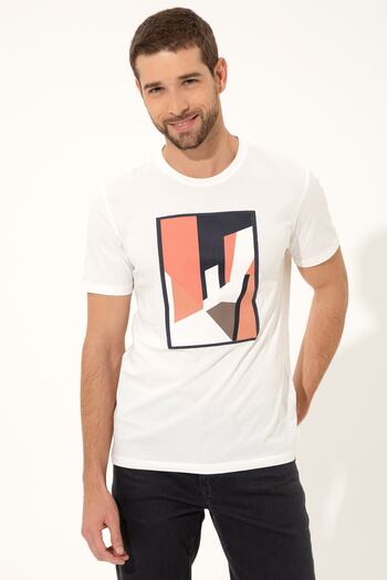 Pierre Cardin Ecru Men's T-Shirt - G021Sz011.000.1369920