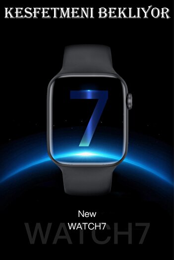 TECHNOMEN Watch 7 Plus Series Akıllı Saat Wireless Şarj 2 Tuş Aktif Android Ios Uyumlu Arama Mesaj Bildirim