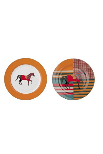 Lucky Art مجموعة من 6 أطباق حلوى من ليج 223 رابونزل بون