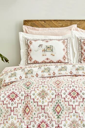 Karaca Home Avonos Yellow 100% Cotton Double Duvet Cover Set