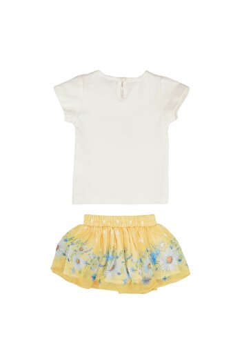 best kids Baby Girl Ecru-yellow Skirt Set