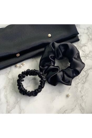 Donna Liberta Black Silk Satin Hairpins 1cm And 5cm Silky Satin Hairpin Buckle133